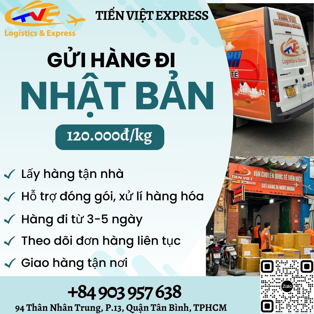 Gửi hàng đi Nhật Bản  - Tiến Việt Express
